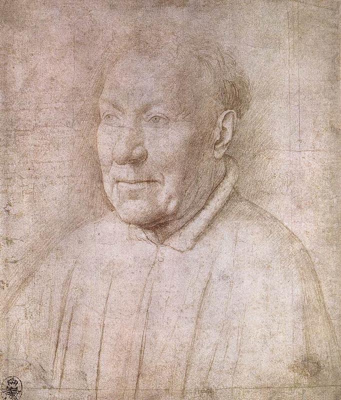 EYCK, Jan van Portrait of Cardinal Albergati sdg china oil painting image